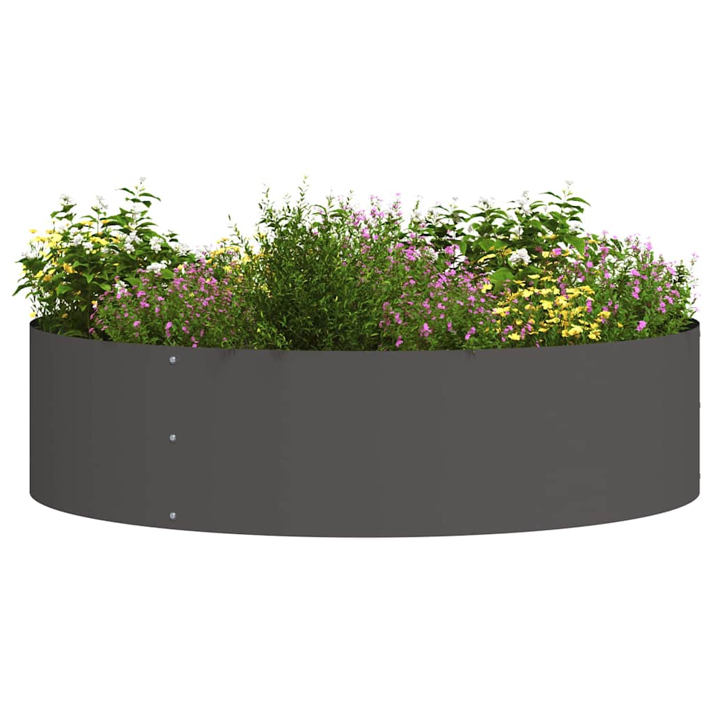 Garten 5 pcs Schwarz 80 x 80 x 20 cm Stahl